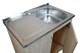 Мойка с тумбой AQUAMARIN BoxWood 800 Sonoma (Дуб сонома)+Сифон - изображение 5