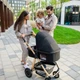 Универсальная коляска 3 в 1 Lionelo Amber Black Silver (LO-AMBER 3IN1 BLACK SILVER) - изображение 5