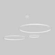 Белая светодиодная люстра из трех колец 40+60+80см «Circle» (52-9832-3B WHITE LED (400+600+800)) - изображение 1