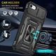 Ударопрочный чехол Camshield Army Ring для Apple iPhone 7 / 8 / SE (2020) (4.7") Черный / Black - изображение 4