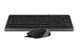 Комплект дротовий A4Tech F1010 Grey - зображення 2