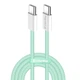 Кабель ColorWay USB Type-C + USB Type-C (M/M), 3.0 А, 1 м, Зелений (CW-CBPDCC061-G) - зображення 1