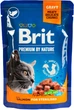 Упаковка вологого корму Brit Premium Salmon for Sterilised для стерилізованих кішок лосось 100 г 24 шт (2700000048276) - зображення 4