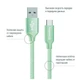Дата кабель USB 2.0 AM to USB-C 1.0m mint ColorWay (CW-CBUC003-MT) - зображення 2