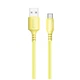Дата кабель USB 2.0 AM to USB-C 1.0m soft silicone yellow ColorWay (CW-CBUC043-Y) - изображение 1