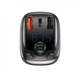 FM-трансмиттер BASEUS T-TYPED PLUS Bluetooth MP3 Quick Charger Type-C Модулятор с функцией быстрой зарядки NEW MODEL S13 Black - изображение 2