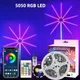 Світлодіодна RGB стрічка Феєрверк з пультом та Bluetooth від USB, 5V 5050 LED - зображення 1
