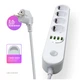Сетевой фильтр питания ColorWay CW-CHE44W, 4 розетки/4USB White 2M (CW-CHE44W) (154437) - изображение 10