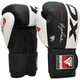 Боксерські рукавиці RDX F4 Boxing Sparring Gloves Hook & Loop WHITE/BLACK 12 унцій - изображение 2