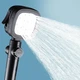Насадка для душу душова лійка з кнопкою на 4 режими подачі води Shower head UKC 649 чорна - зображення 2