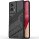Захисний чохол з підставкою Deexe Bibercas для Motorola Edge 50 Fusion - Black - зображення 1