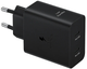 Мережевий зарядний пристрій Samsung 50 Вт Power Adapter Type-C Cable Black (EP-T5020XBEGEU) - зображення 1