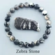 Браслет із натуральної яшми Zebra stone - зображення 1