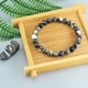 Браслет із натуральної яшми Zebra stone - зображення 6