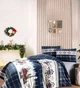 Комплект постільної білизни First Choice Flanel 160×220 см Nature Navy Blue - зображення 1