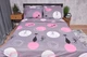Пододеяльник Moon&Star Бязь Gold Люкс Mauve Cats Полуторный Евро 160x220 см (MS-870000161) - изображение 2