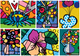 Puzzle Bluebird Kwiaty Romero Britto 98 x 69 cm 2000 elementów (3663384900235) - obraz 2