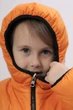 Куртка демісезонна дитяча 164см помаранчева /чорна (Саша-п1д) - зображення 4