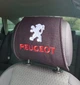 Чохол на підголовник з логотип Peugeot 2шт - зображення 1