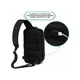 Рюкзак городской-антивор однолямочный Ozuko 9270 9л с кодовым замком с USB Black (16209) - изображение 6