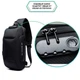 Рюкзак міський-антивор однолямковий Ozuko 9223 5л з кодовим замком з USB Black (16210) - зображення 7