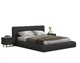 Кровать двуспальная с подъемным механизмом 160x200 Podium Black Viorina-Deko Черный (буковые ламели/без матраса) (ЛДСП/ткань велюр) - изображение 1
