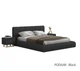 Кровать двуспальная с подъемным механизмом 160x200 Podium Black Viorina-Deko Черный (буковые ламели/без матраса) (ЛДСП/ткань велюр) - изображение 5