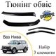 Тюнинг обвес набор Ваз 2121 Нива Тайга Декоративные накладки Оргстекло набор 3 деталей - изображение 1