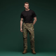 Комплект футболок Basic Ukrarmor Military T-shirt без логотипа. Cotton/Elastane, черный - олива L - изображение 5