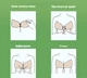 Невидимый силиконовый бюстгальтер "Fly Bra" в цвете бежевый, размер 80B - изображение 3
