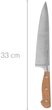 Nóż szefa kuchni Secret de Gourmet Elegancia ze stali nierdzewnej 33 cm (3560234504097) - obraz 2