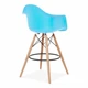 Стілець Тауер Вуд Eames барний високий блакитний - изображение 2