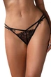 Трусики стринг из кружева Obsessive 4/5(L/XL) Черный (101280) - изображение 1