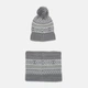 Детский зимний комплект (шапка + снуд) для девочки Chicco 16183-095 49 Серый (8059609557356) - изображение 2