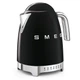 Електричний чайник Smeg, 1.7 л, Чорний, з регулюванням температури, з металевим корпусом, у стилі ретро, для кухні - зображення 3