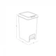 Відро для сміття MVM з кришкою та педаллю BIN-01 10л Бежеве (BIN-01 10L BEIGE) - зображення 4