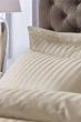 Комплект Постельного Белья Vital-Textile Двуспальный 180 х 220 см Страйп Сатин Кремовый Шампань (SP2-2) - изображение 5