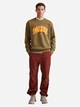 Свитшот оверсайз на флисе мужской H&M 060981416_pause S Хаки (6666000328342) - изображение 3