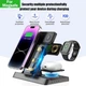 Док станция зарядка беспроводная Qi Fast Wireless Charger H32 |5-15W, Watch/AirPods/Phone, часы| black - изображение 2