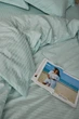 Пододеяльник Moon&Star Satin Stripe Stripe Mint Евро 200x220 см (MS-870000438) - изображение 4
