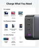 Універсальний зарядний пристрій Ugreen GaN X CD226 100W 3хType-C/1xUSB PD3.0 QC3.0 QC4.0 FCP сірий (40747) - зображення 7