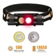 Налобний ліхтар Sofirn H25LR black LH351D 90CRI + SST 20-DR Red LED 5000K + акумулятор 3000mAh - изображение 1