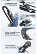 Кабель Essager USB – Type-C PD 100W 7A LED дисплей Швидка зарядка для ноутбуків смартфонів планшетів 1.0 м Black - зображення 4