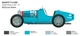 Сборная модель 1/12 автомобиль Bugatti Type 35B Italeri 4710 - изображение 7