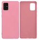 Чехол противоударный Silicone case защита камеры Kassel для Samsung A71 (04) розовый Pink - изображение 1