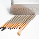 Набор кисточек для макияжа Naked3 из инструментов 12 в металлическом футляре - изображение 2