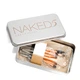 Набор кисточек для макияжа Naked3 из инструментов 12 в металлическом футляре - изображение 4