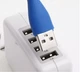 Светодиодный гибкий светильник LED ночник для повербанка компьютера ноутбука USB лампа-фонарик для чтения, Голубой - изображение 4