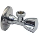 Кран вентильный Albertoni Ø1/2" х 1/2" треугольная ручка - изображение 1