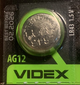 Батарейка часова VIDEX AG12/LR43 1 ШТ (AG12/10B/1.5V) - зображення 2